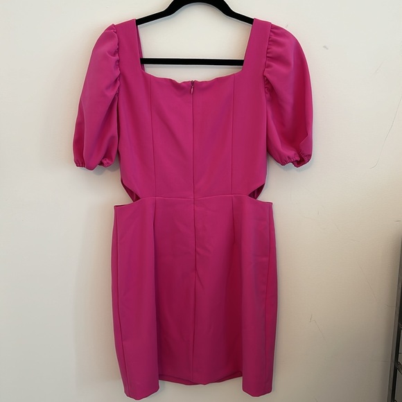 French Connection Puff Sleeve Dress Size 8 - Picture 6 of 10
